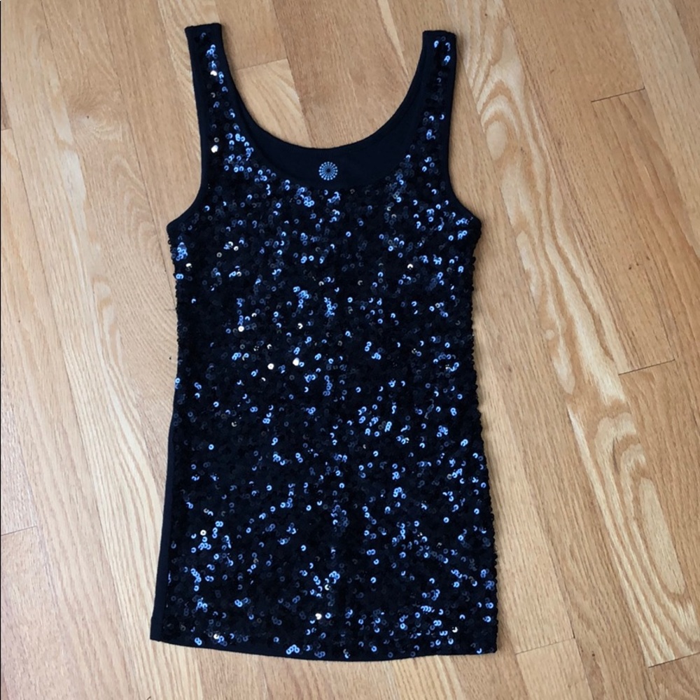 Sequin black old navy party top